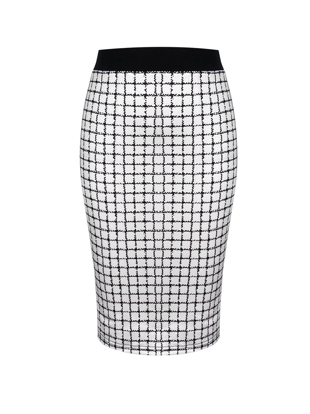Long Sleeve Button Front High Waist Plaid Pattern Elegant Skirt Set Outfits, Women's Clothing