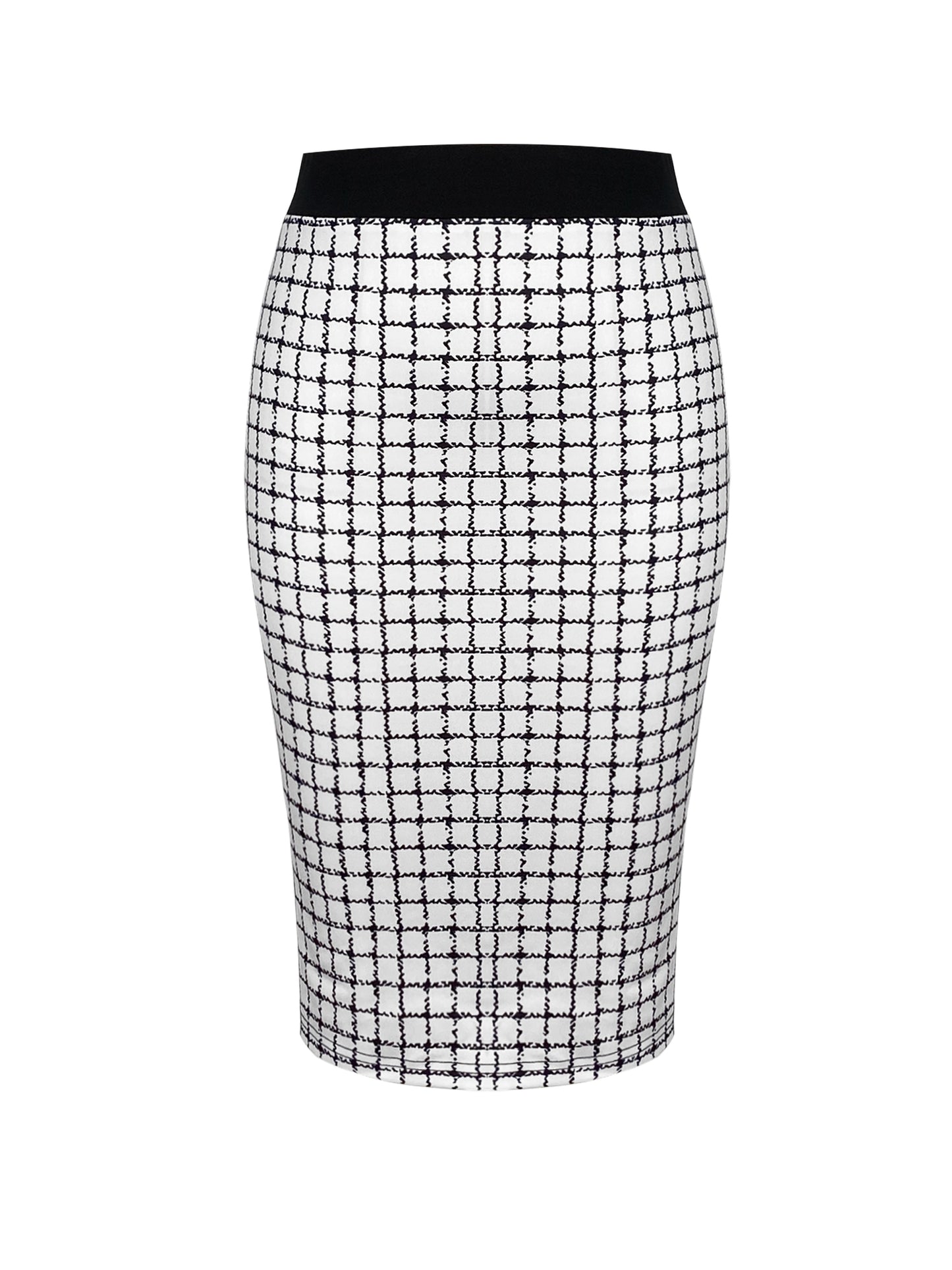 Long Sleeve Button Front High Waist Plaid Pattern Elegant Skirt Set Outfits, Women's Clothing