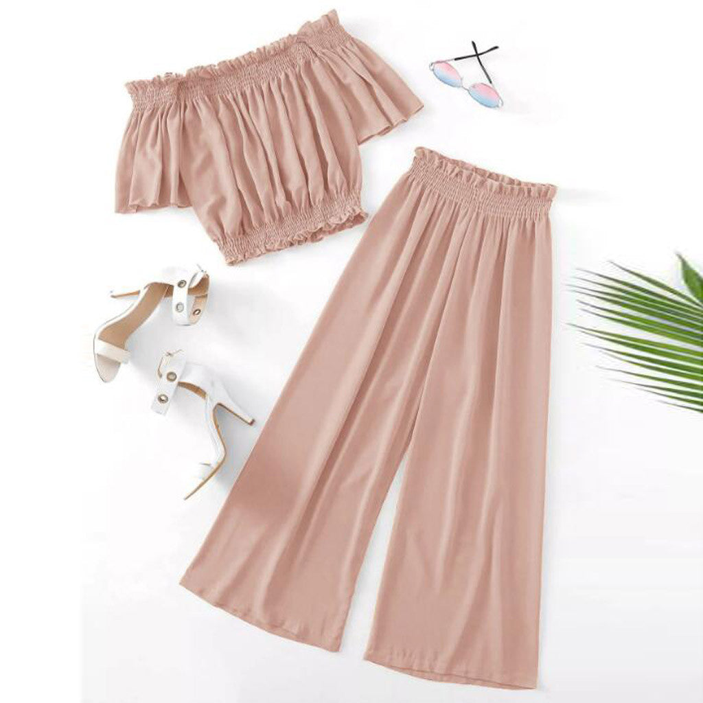 Women's suit with loose top