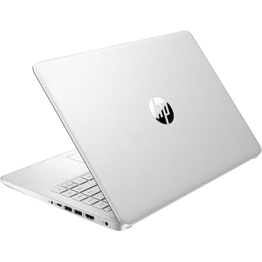 HP 14" Laptop For Student Business, With Office Lifetime License & Windows 11 S, Intel Dual-Core N4120, 16 GB RAM, 384 GB Storage(128GB EMMC+256GB Micro SD), Webcam, WiFi, Anti-Slip Mouse, Silvery