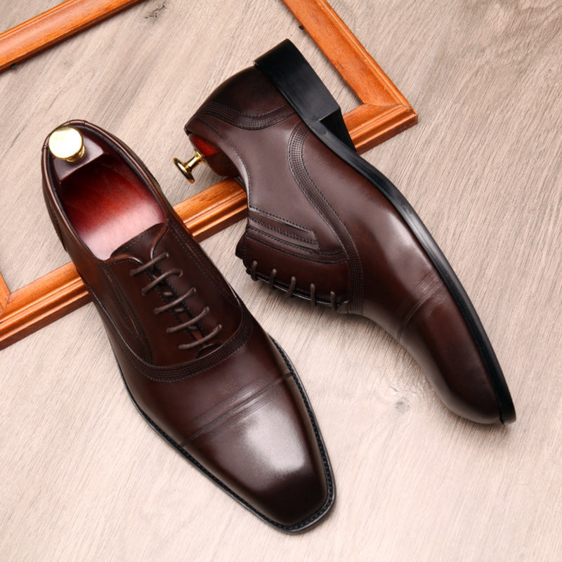 Men's Leather Formal Shoes – Classic Style in Black & Brown | Sizes 36–45