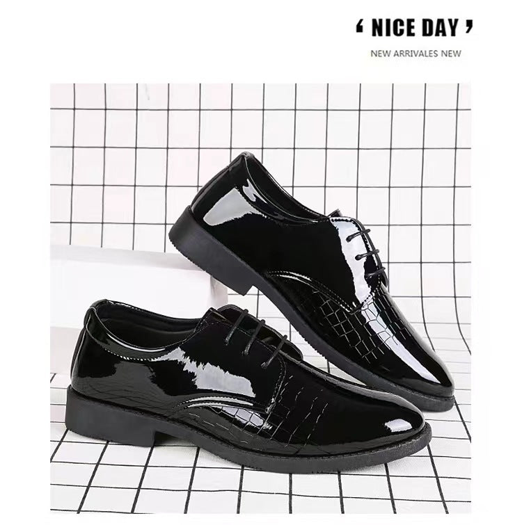 Men's Breathable Leather Shoes Black Soft Leather Soft Bottom Spring And Autumn Best Man Men's Business Formal Wear Casual Shoe