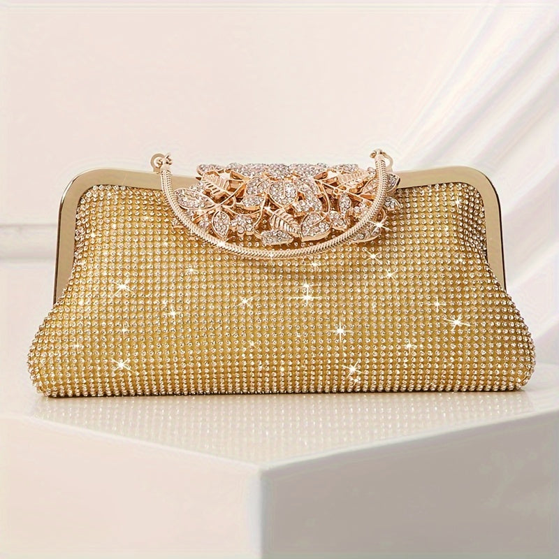 Elegant Glittering Rhinestone Clutch Bag - Sparkling Evening Handbag for Women, Perfect for Wedding, Party, Prom, Carnaval, Music Festival, and Formal Occasions - Classic, Stylish, and Durable Accessory
