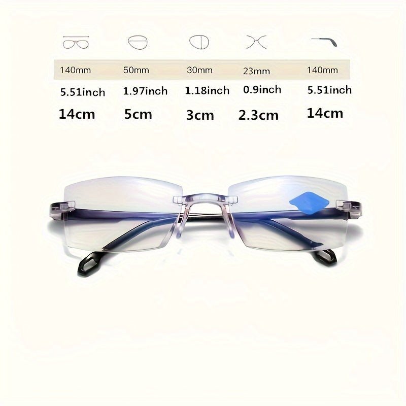 Reading Glasses Bifocal Clear Lens Anti Eyestrain Computer Presbyopic Glasses For Women Men