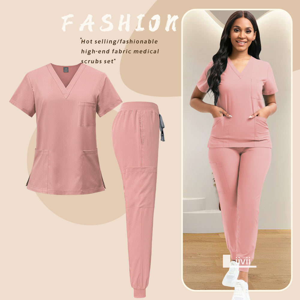 [Scrubs | Workwear] Set of Scrubs And Workwear | for Nurses, Including Overalls And Spa Beauty Attire | Designed for Women