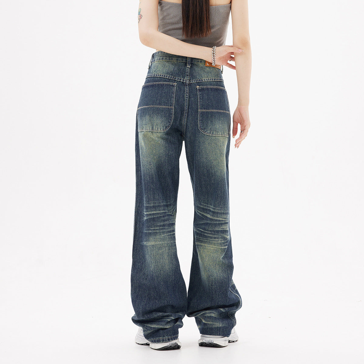 Distressed Fashion Brand Jeans High Street American Jeans pant