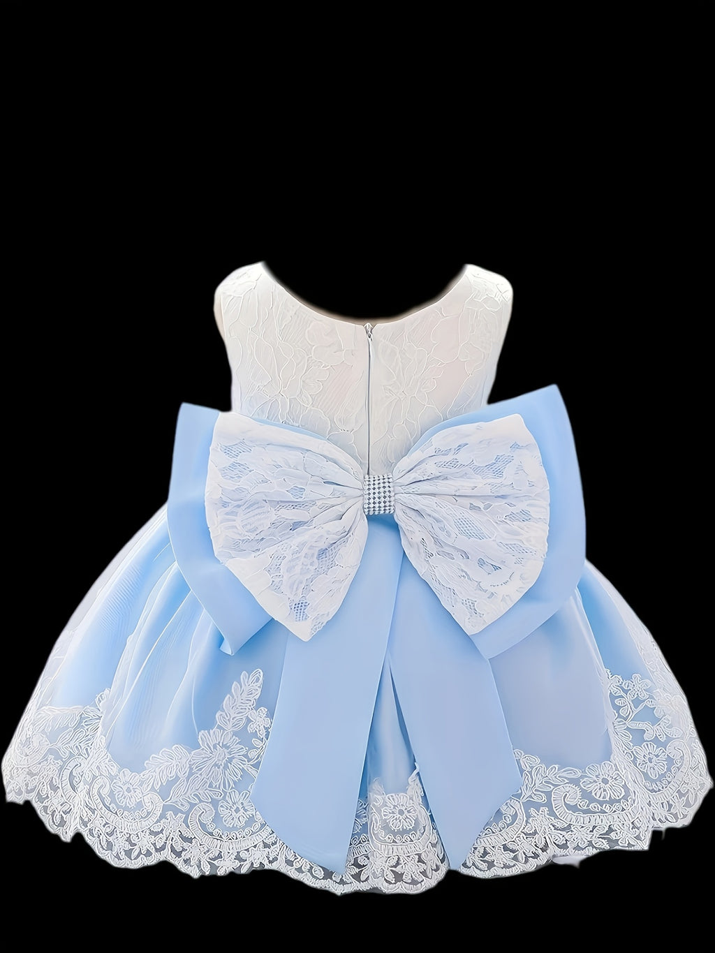 Baby One Year Old Children's Dress Full Moon Baptism Dress Lace Girl's Puffy Princess Dress