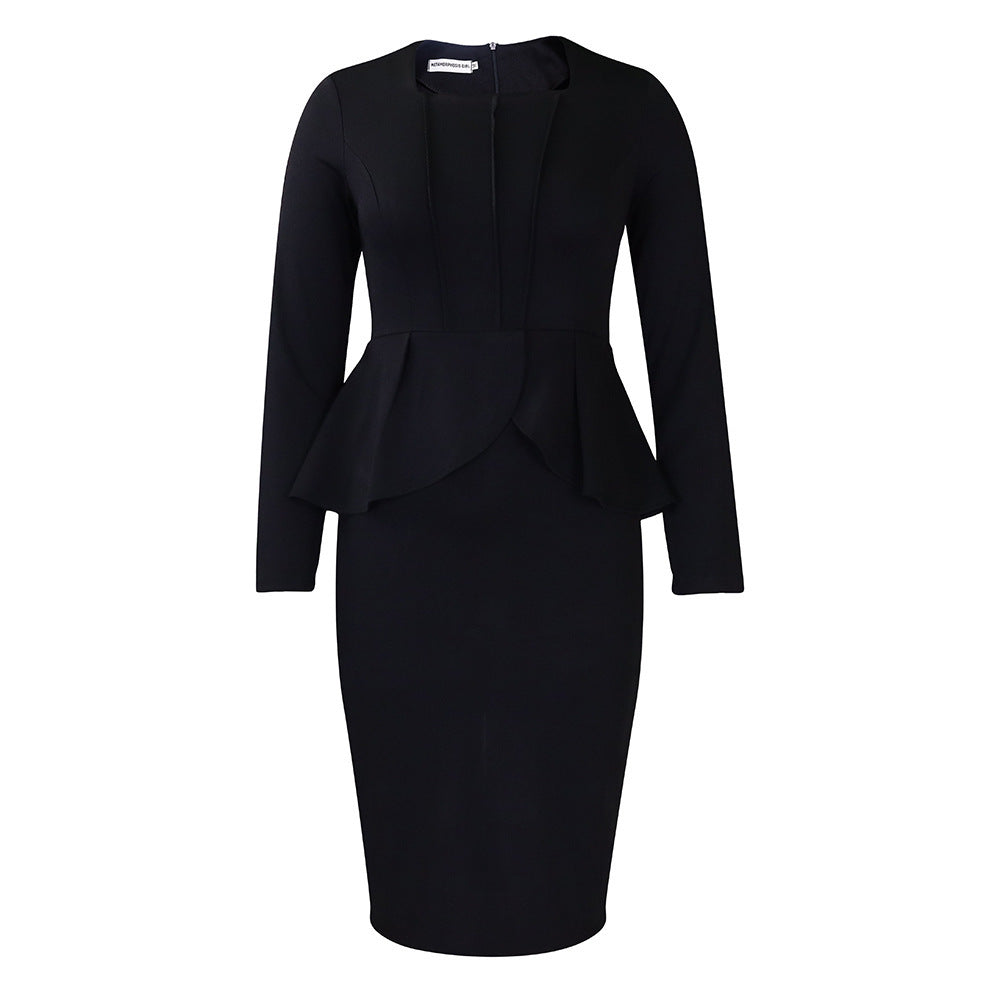 Elegant Flounced African Dress Women