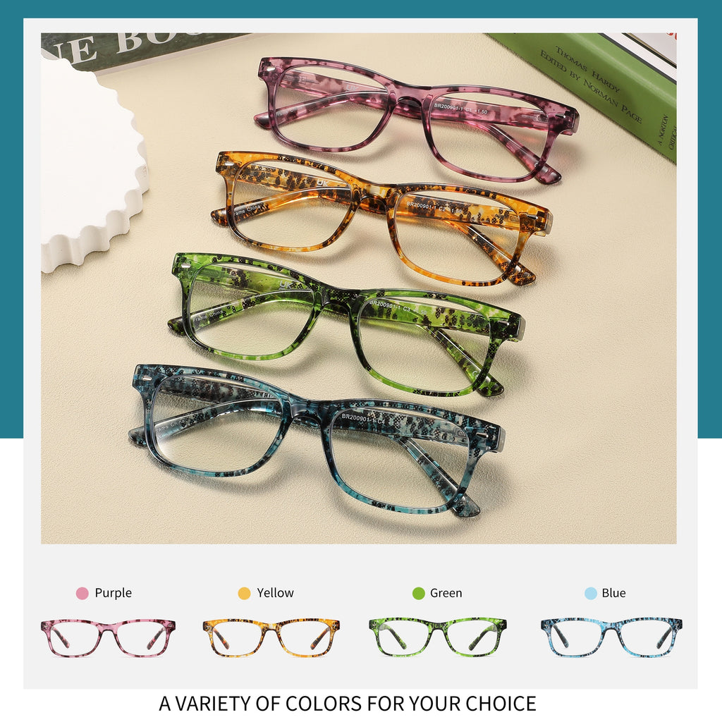 4Pack Women's Anti-blue Glasses, Women's Computer Glasses, Anti-glare Glasses