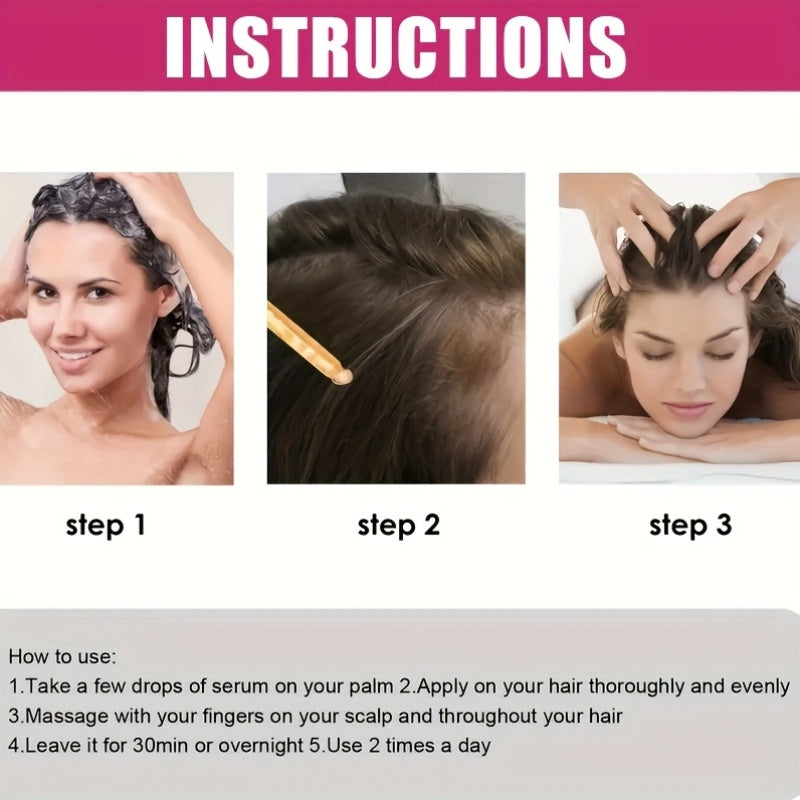1/3pcs Biotin Hair Care Essence Oil - Hair Care Essence Oil Contain Biotin & Collagen, for Frizzy & Damaged Hair, Make Thin Hair Look Thicker, Ideal Gift for Men & Women