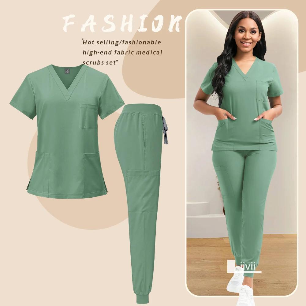 [Scrubs | Workwear] Set of Scrubs And Workwear | for Nurses, Including Overalls And Spa Beauty Attire | Designed for Women
