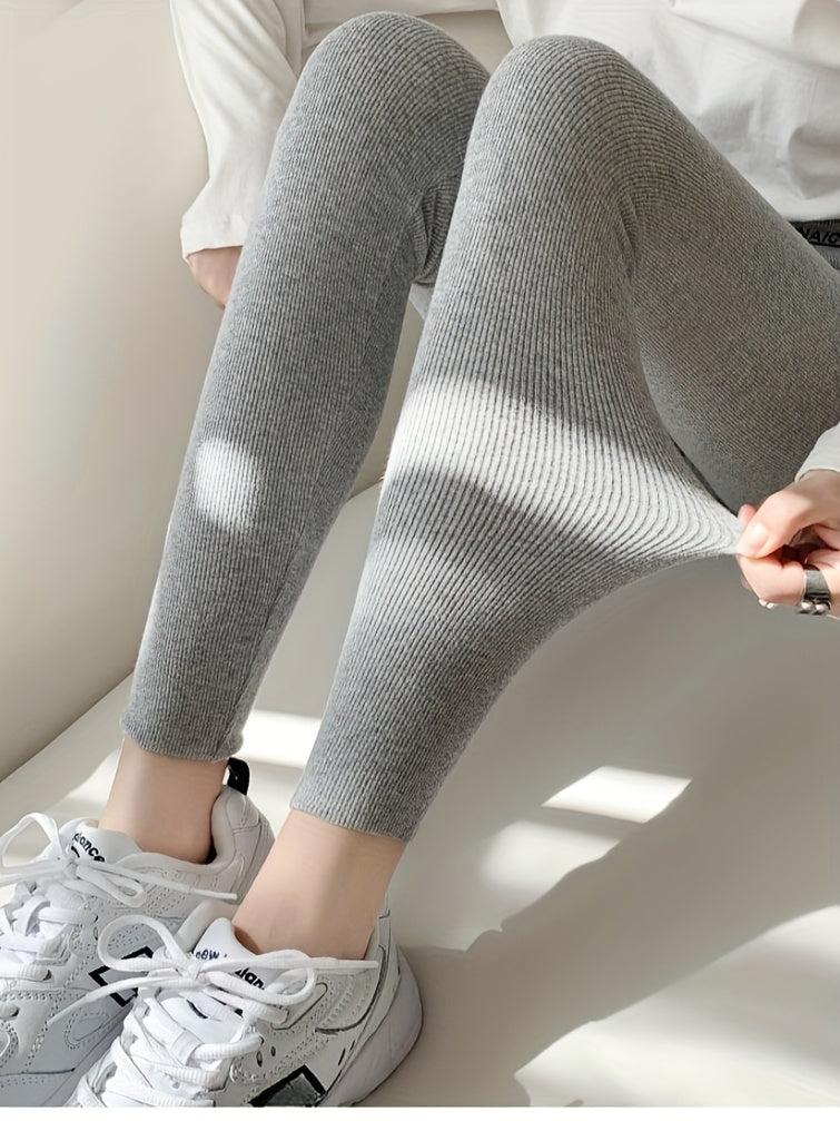 Women'S Thermal Leggings - High-Waisted Winter Pants with Non-Slip Grip, Stretchy Elastic Waistband - Thick Warm Tights for Cold Weather, Machine Washable - Ideal for Everyday & Formal Outfits, Slipresistant Bottoms, Stylish