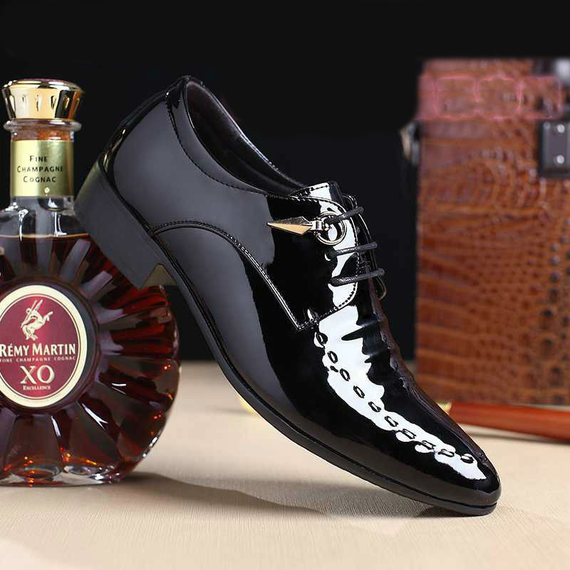 Men's Breathable Leather Shoes Black Soft Leather Soft Bottom Spring And Autumn Best Man Men's Business Formal Wear Casual Shoe