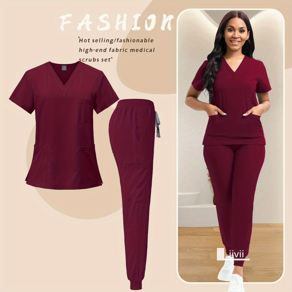 [Scrubs | Workwear] Set of Scrubs And Workwear | for Nurses, Including Overalls And Spa Beauty Attire | Designed for Women