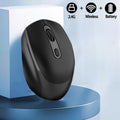 Congdi 2.4G Wireless Mouse - Ergonomic, Silent, Plug & Play for Laptops, PCs, Macs - Optical, Battery-Powered in Light Blue, Pink, Black