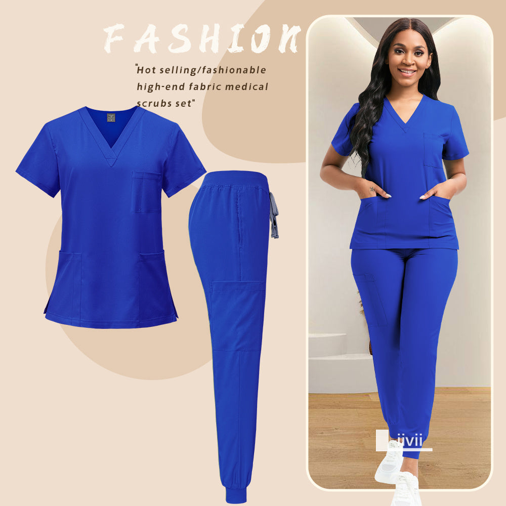 [Scrubs | Workwear] Set of Scrubs And Workwear | for Nurses, Including Overalls And Spa Beauty Attire | Designed for Women