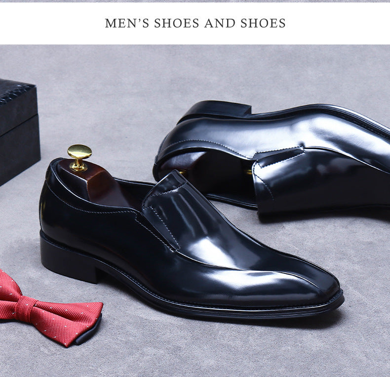 Men's Breathable Leather Shoes Black Soft Leather Soft Bottom Spring And Autumn Best Man Men's Business Formal Wear Casual Shoe