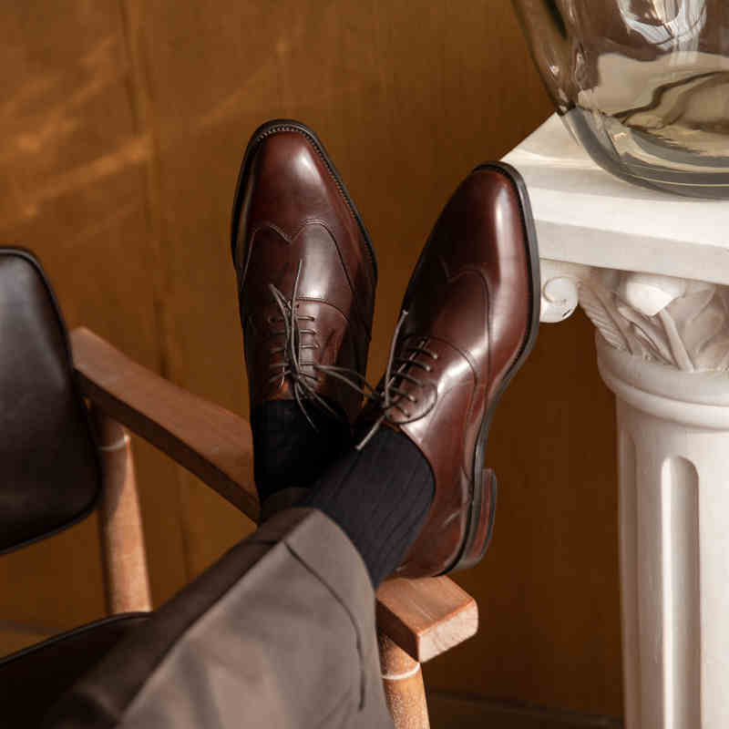 Men's Breathable Leather Shoes Black Soft Leather Soft Bottom Spring And Autumn Best Man Men's Business Formal Wear Casual Shoe