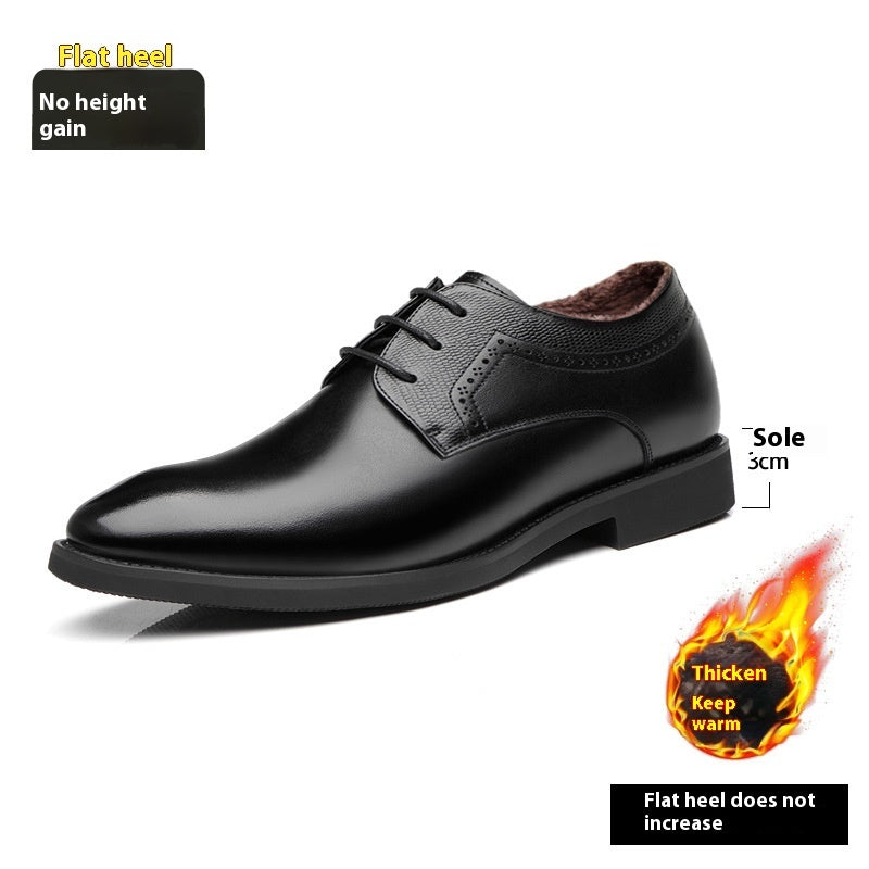 Men's Breathable Leather Shoes Black Soft Leather Soft Bottom Spring And Autumn Best Man Men's Business Formal Wear Casual Shoe