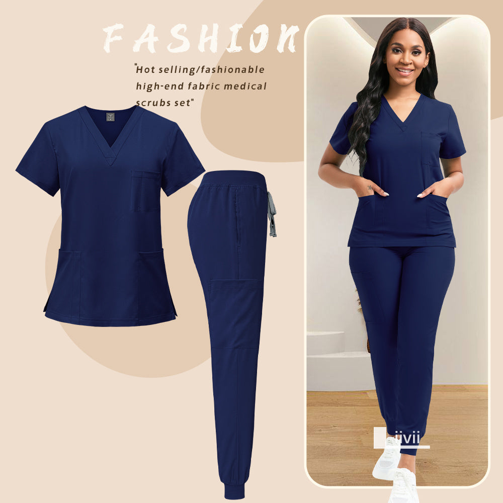 [Scrubs | Workwear] Set of Scrubs And Workwear | for Nurses, Including Overalls And Spa Beauty Attire | Designed for Women