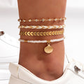 4 pcs Foot Chain For Men And Women