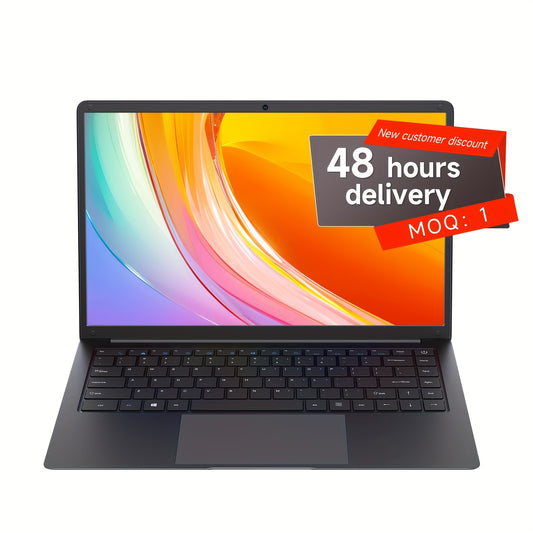 Intel Celeron 14-Inch Full HD Business Laptop, Lightweight and Portable, 6GB LPDDR4 RAM, 192GB SSD, Apollo Lake N3350, Perfect Christmas Gift for Family and Friends