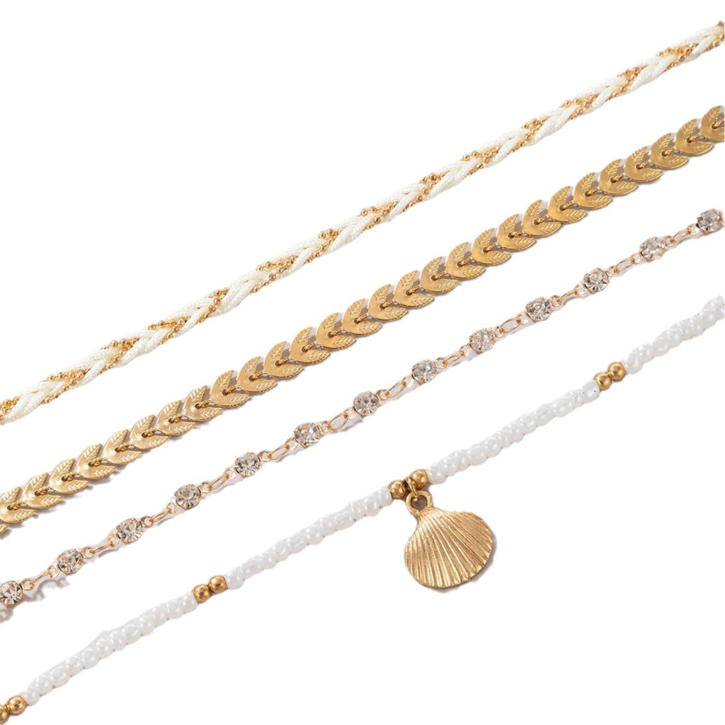 4 pcs Foot Chain For Men And Women