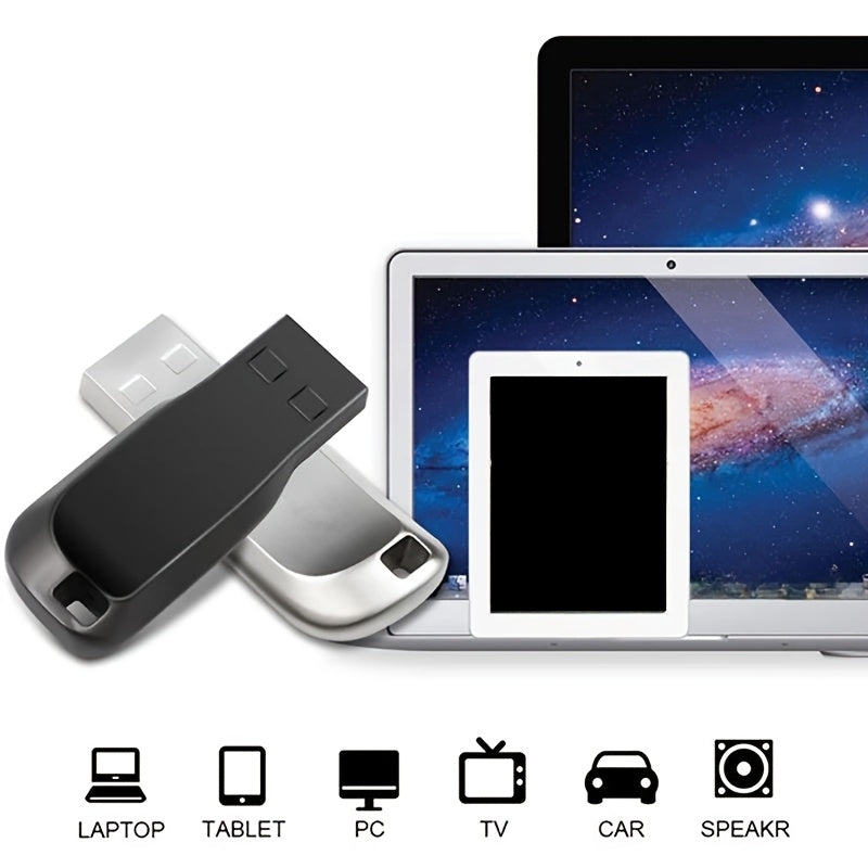 128GB Metal USB Flash Drive - High-Speed USB 2.0, Durable & Secure Data Storage for Computers, Laptops, and Tablets, Ideal Gift, Optional 8GB Capacity, Secure Data Storage | Metallic Finish | Durable USB Drive, USB Flash Driv