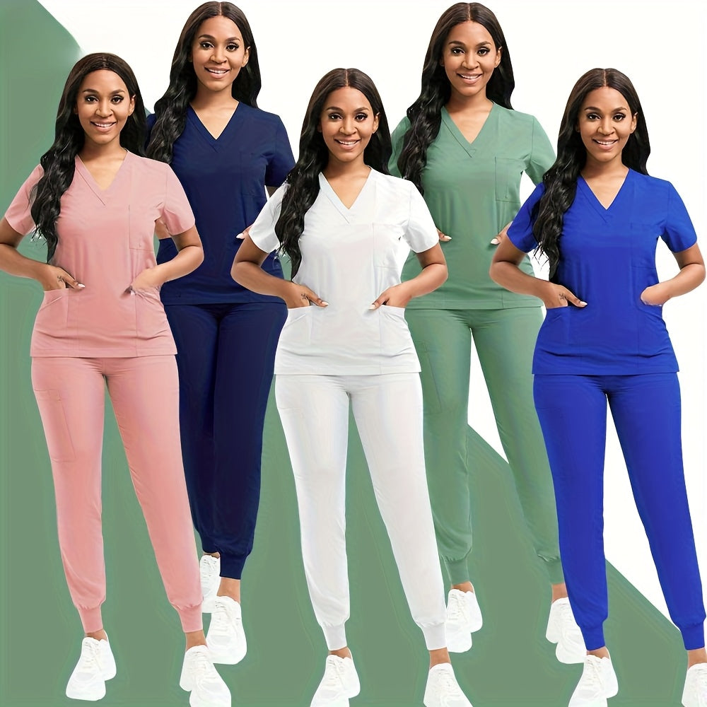 [Scrubs | Workwear] Set of Scrubs And Workwear | for Nurses, Including Overalls And Spa Beauty Attire | Designed for Women