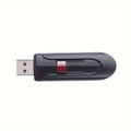 64GB Retractable USB Flash Drive - Durable Black Pen Drive with Red Slide, High-Speed Memory Stick for Business Gifts, Portable & Reliable Mini U Disk for Windows & MacOS
