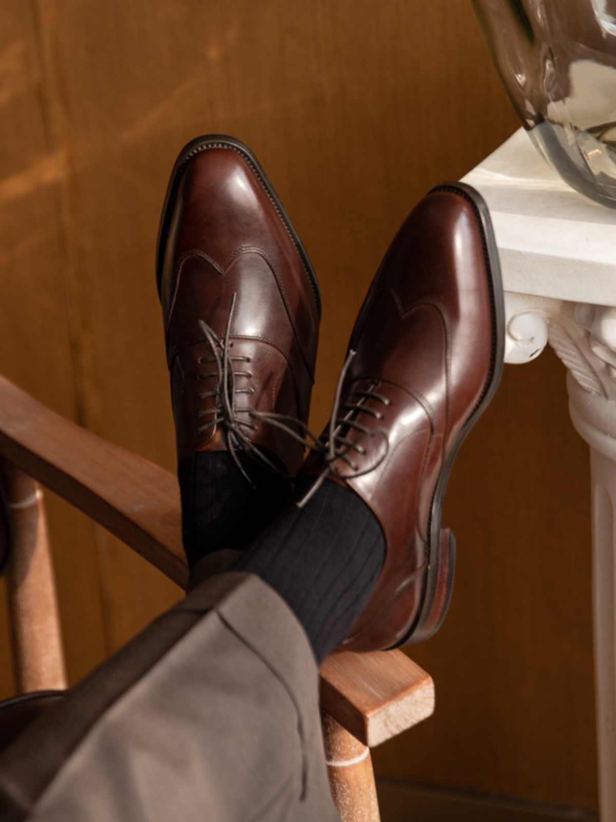 Men's Breathable Leather Shoes Black Soft Leather Soft Bottom Spring And Autumn Best Man Men's Business Formal Wear Casual Shoe