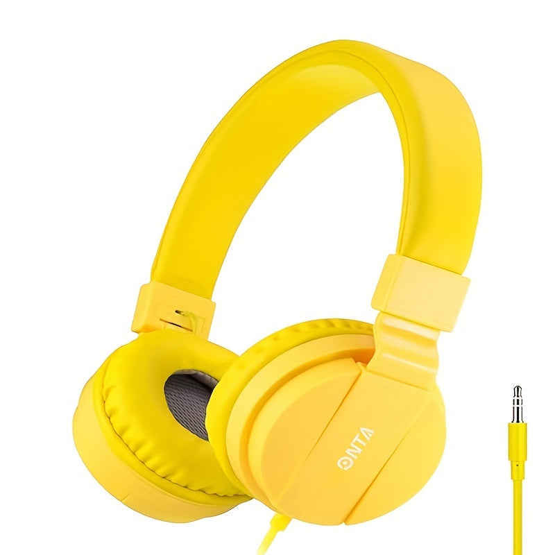 ONTA Kids Headphones For Boys Girls - Child Student Headset Wired Plug Earphones School Teen On Ear For Ipad | Computer | Smart Phone | Amazon Fire Tablet | Laptop | Plane Travel