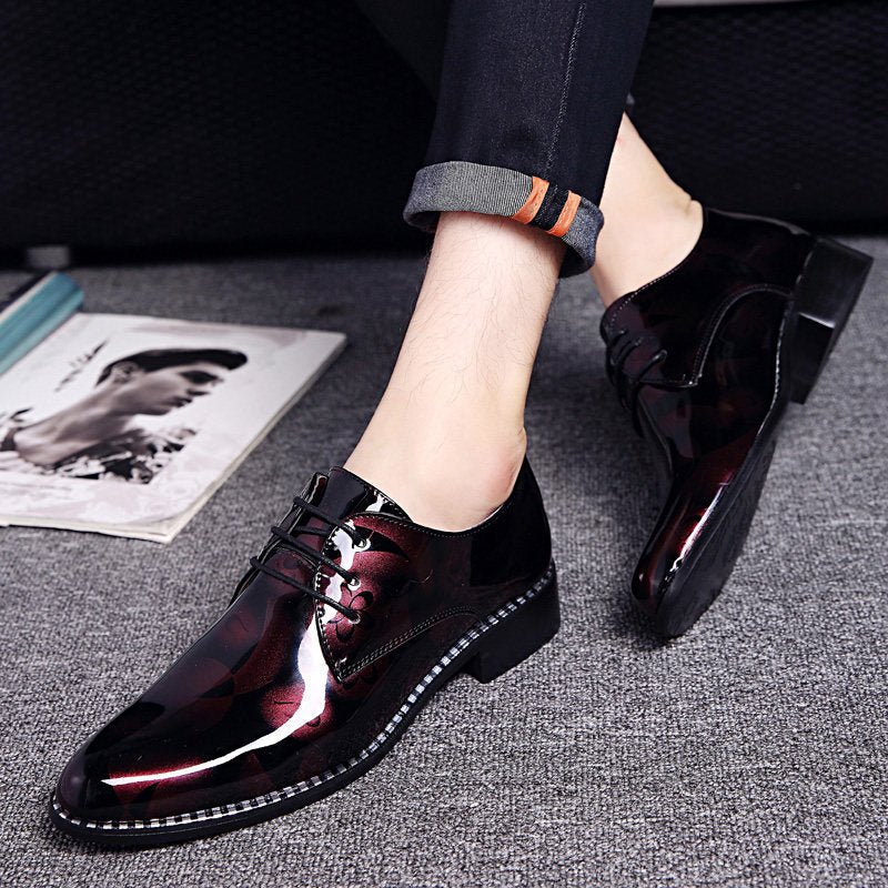 Men's Breathable Leather Shoes Black Soft Leather Soft Bottom Spring And Autumn Best Man Men's Business Formal Wear Casual Shoe