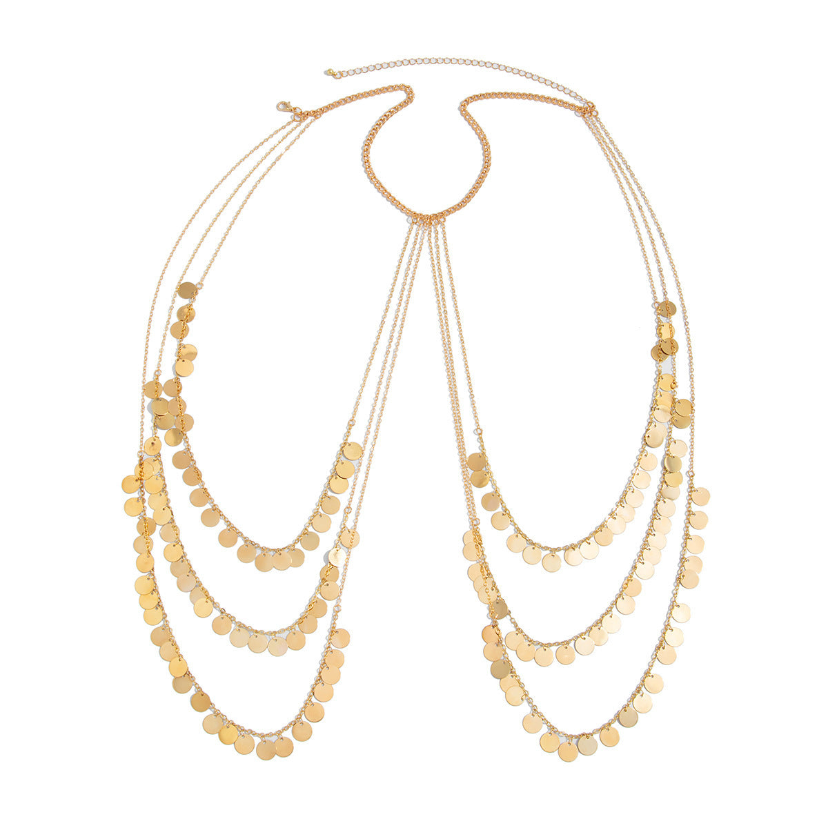 Multi-layer Twin Tassel Shoulder Chain