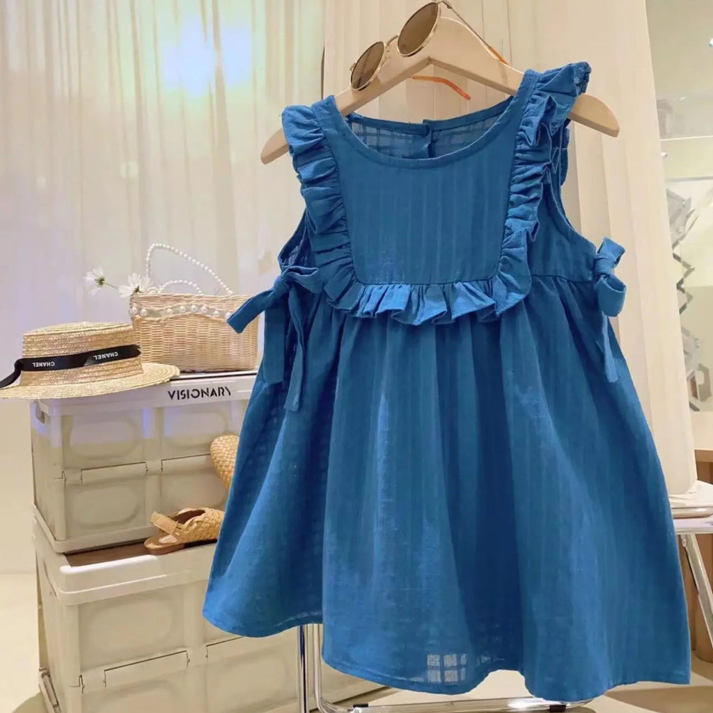 Children's Clothing Girl Summer French High-end Pastoral Princess Dress
