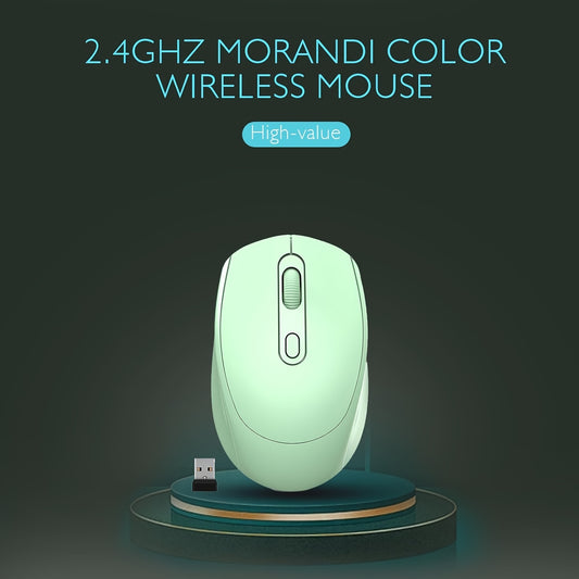 BalanceFit Wireless Mouse, Dual-Mode 2.4G & Wireless, Ergonomic Design with Comfortable Grip, Compact Size for Office & Gaming, Compatible with Laptops, Desktops, Tablets, Multiple Colors (Black/White/Pink/Green), BalanceFit
