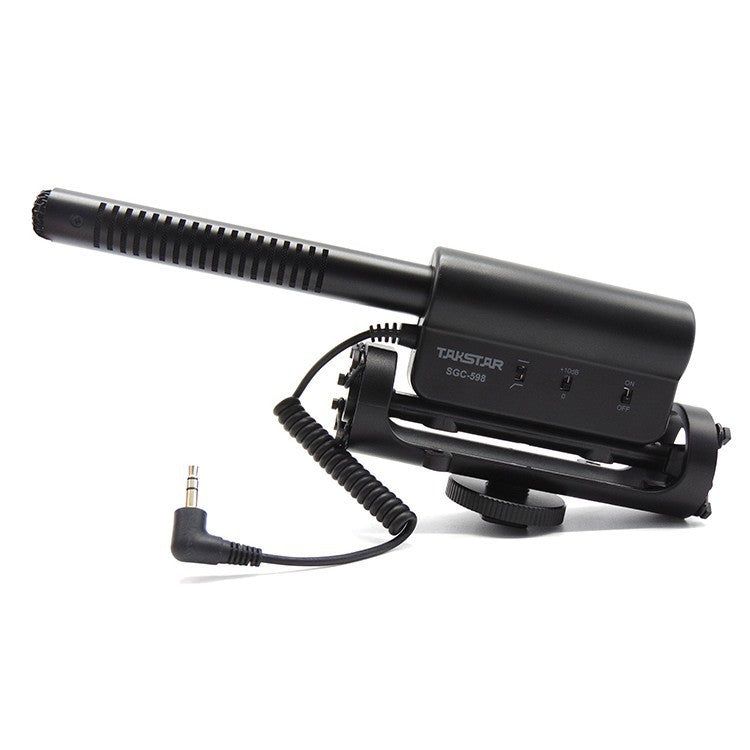 Camera Cardioid Condenser Microphone – On-Camera Shotgun Mic with Shock Mount
