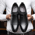 Men's Formal Leather Toe Cap Shoes – Breathable Non-Slip | Sizes 38–48