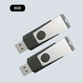 2pcs Aiibe USB 2.0 Flash Drives with LED Light - High-Speed Portable External Storage Sticks, 128GB/64GB/16GB/8GB Capacity Options for PC, MacBook, TV, Car