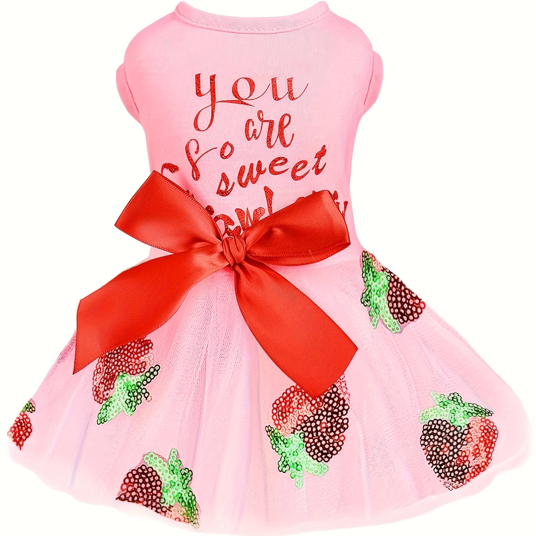Dog Dress for Small Dogs Girl Summer Puppy Dresses Clothes Outfit for Chihuahua Yorkie Teacup Pink Dog Wedding Dress Holiday Cute Bowknot Pet Skirt Apparel for Cats Clothing