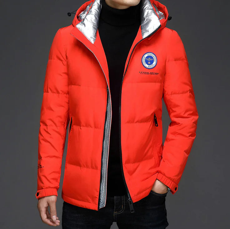 Winter Hooded Down Jacket for Men - Warm and Cold Proof