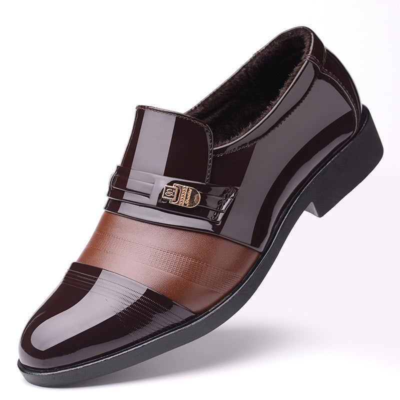 Men's Breathable Leather Shoes Black Soft Leather Soft Bottom Spring And Autumn Best Man Men's Business Formal Wear Casual Shoe
