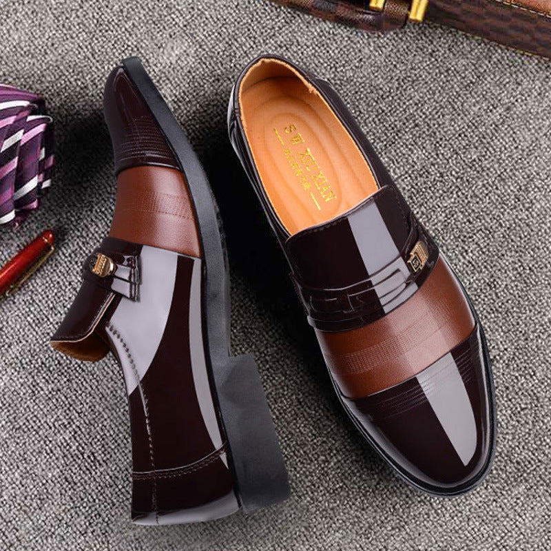 Men's Breathable Leather Shoes Black Soft Leather Soft Bottom Spring And Autumn Best Man Men's Business Formal Wear Casual Shoe
