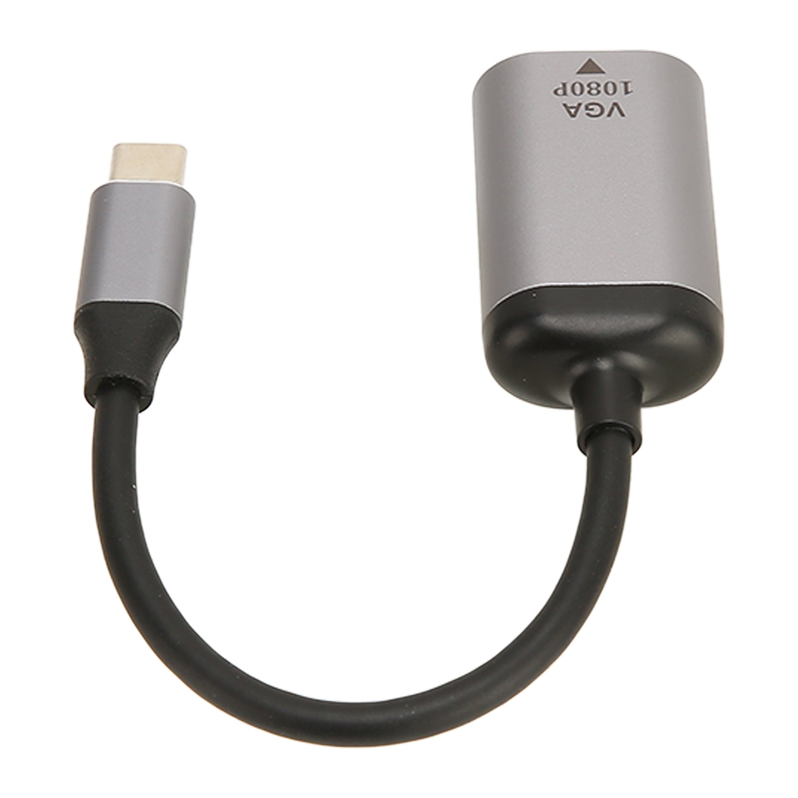 USB C to VGA Adapter Aluminium Alloy 1920x1200 60Hz Stable Transmission Type C to VGA Adapter for Laptop Desktop
