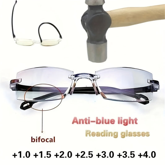 Reading Glasses Bifocal Clear Lens Anti Eyestrain Computer Presbyopic Glasses For Women Men