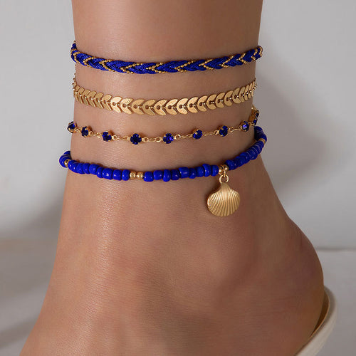 4 pcs Foot Chain For Men And Women
