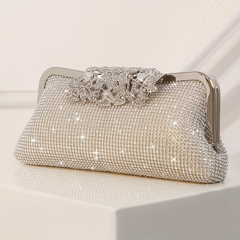Elegant Glittering Rhinestone Clutch Bag - Sparkling Evening Handbag for Women, Perfect for Wedding, Party, Prom, Carnaval, Music Festival, and Formal Occasions - Classic, Stylish, and Durable Accessory