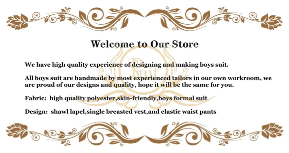 African Boys Suit 2 Piece Set (Jacket+Pant) Long Blazer for Kids Wedding Tuxedo Custom Size Boys Blazer