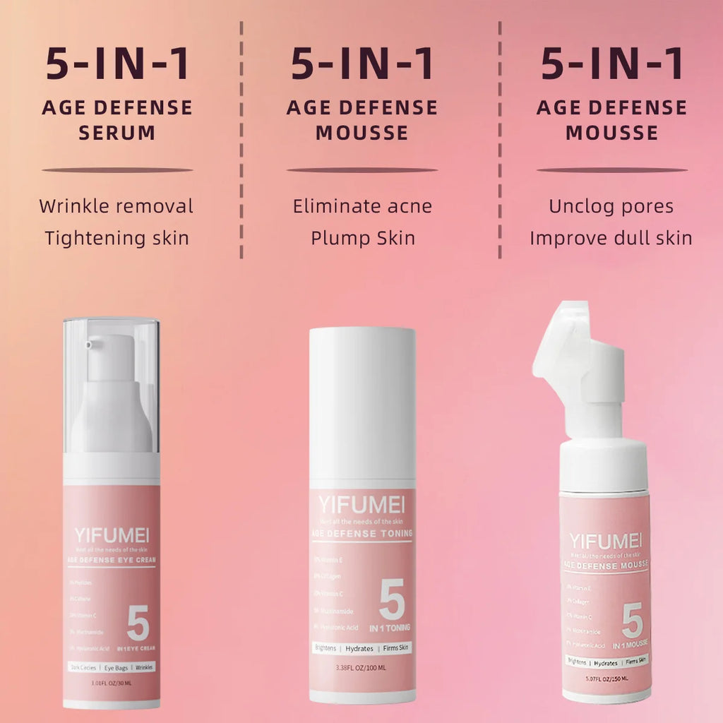 Original Korean Skincare for The Face 5 IN 1 Face Kit with For Skin Moisturizing Day & Night Care Beauty Health Skincare Korean