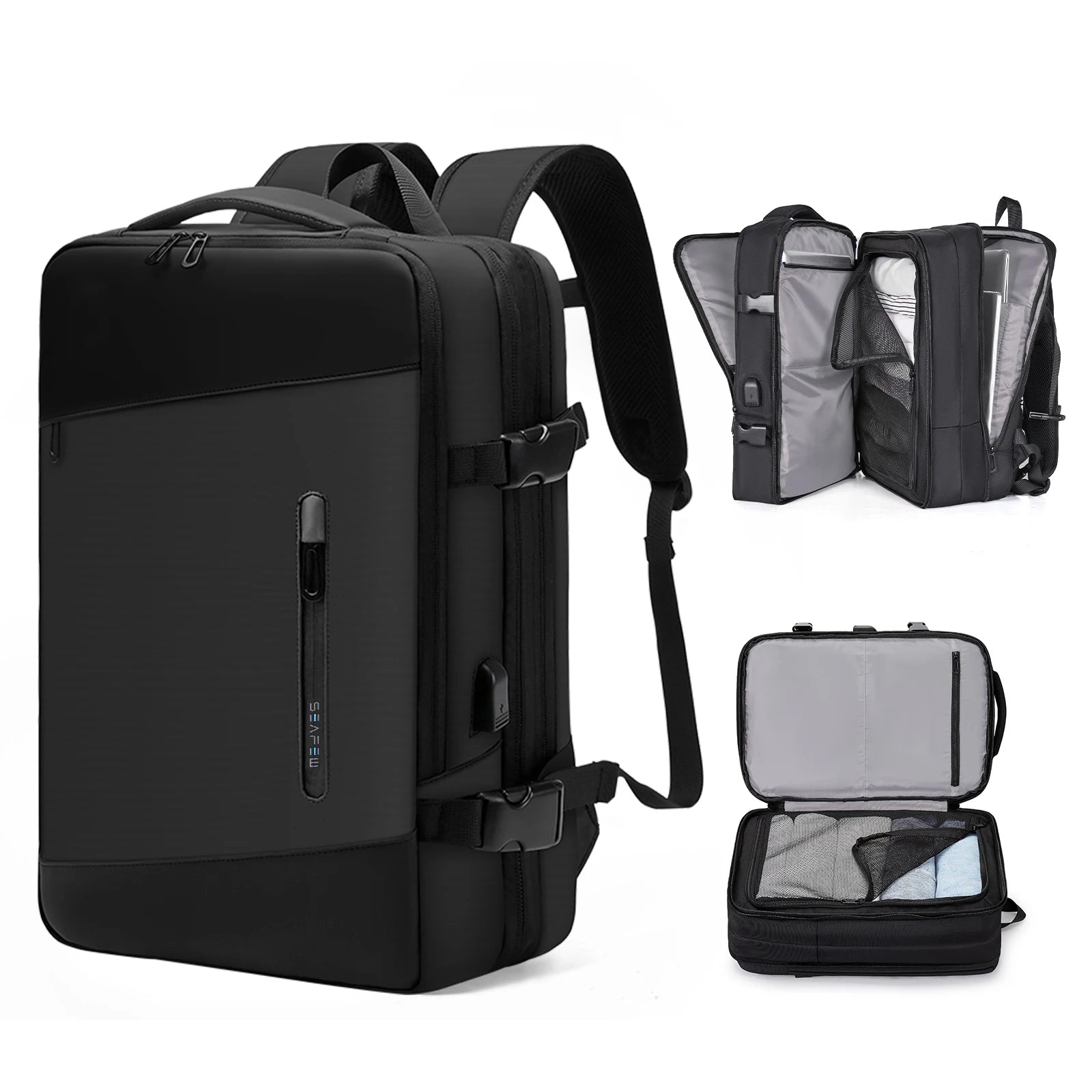 Travel Backpack, Flight Approved Carry On Backpack for Women Men, Expandable Large Luggage Backpack Business Weekender Daypack